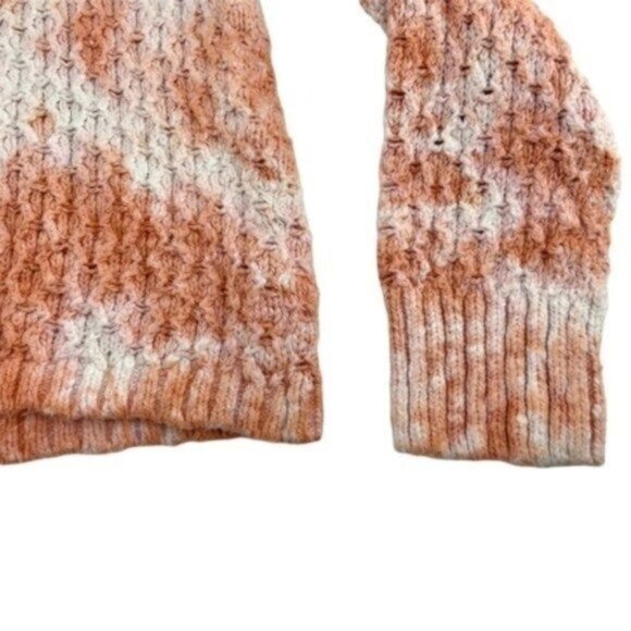 Anthropologie Pilcro Knit Cropped Tie Dye Sweater Orange - Picture 6 of 8